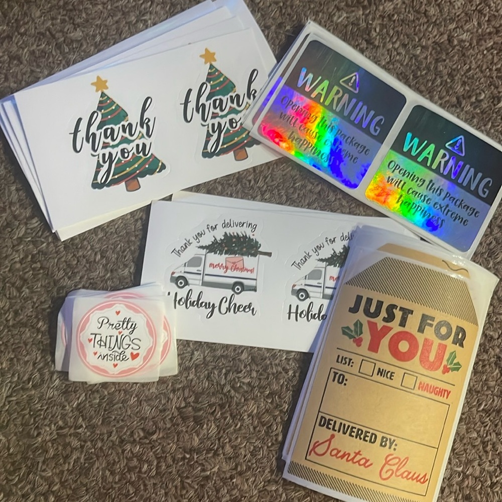 NWOT 50 assorted holiday sticker bundle